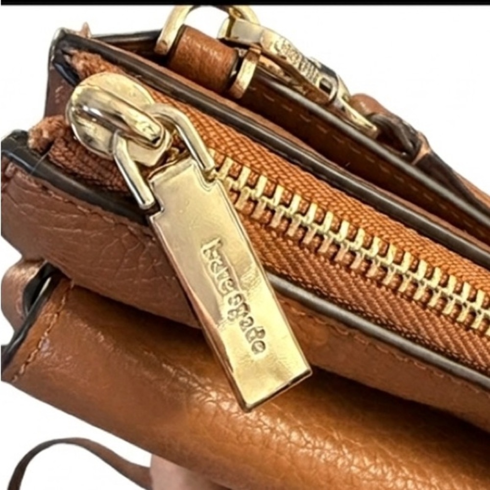 Kate Spade Brown Pebbled Leather Crossbody Bag - Picture 6 of 8